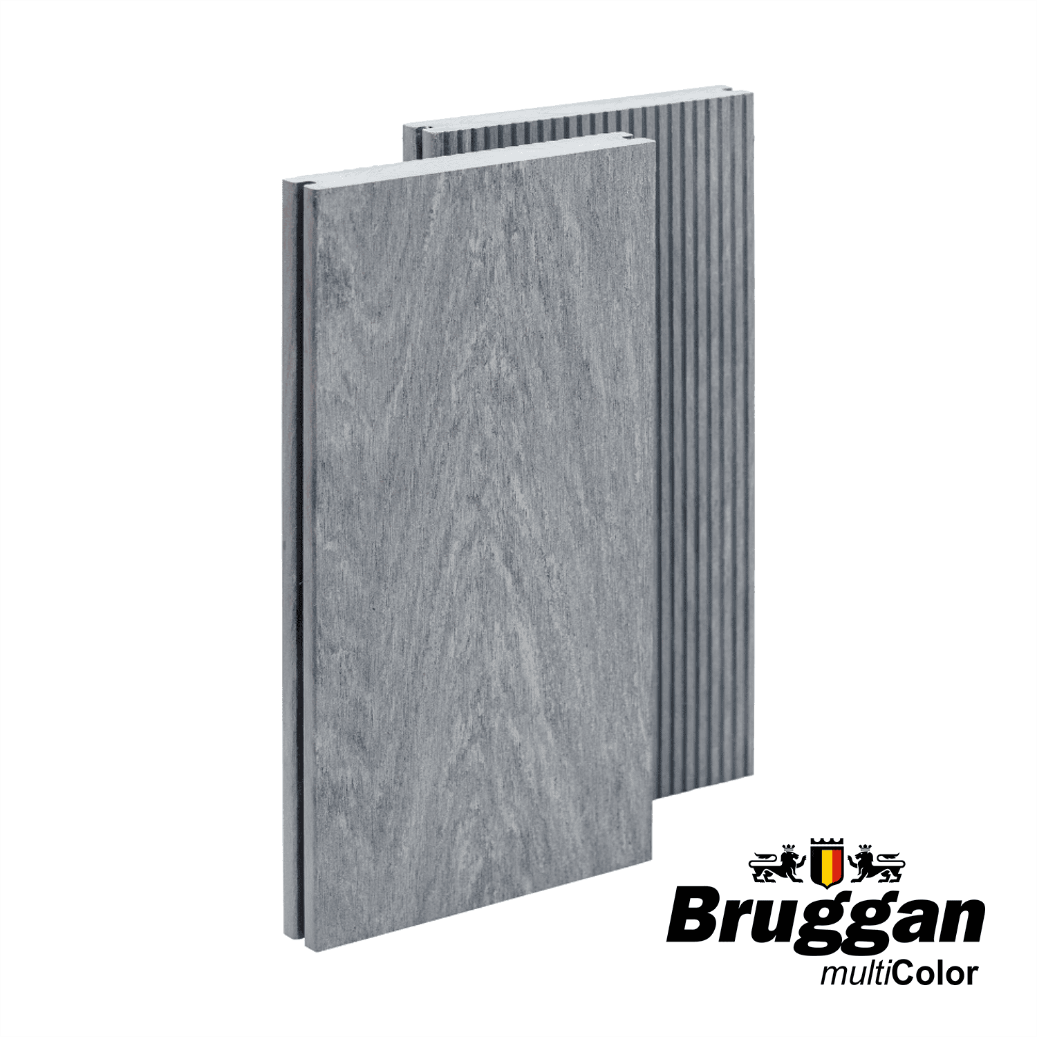 Террасная доска Bruggan Multicolor 130х19х2200мм Полнотелая Gray