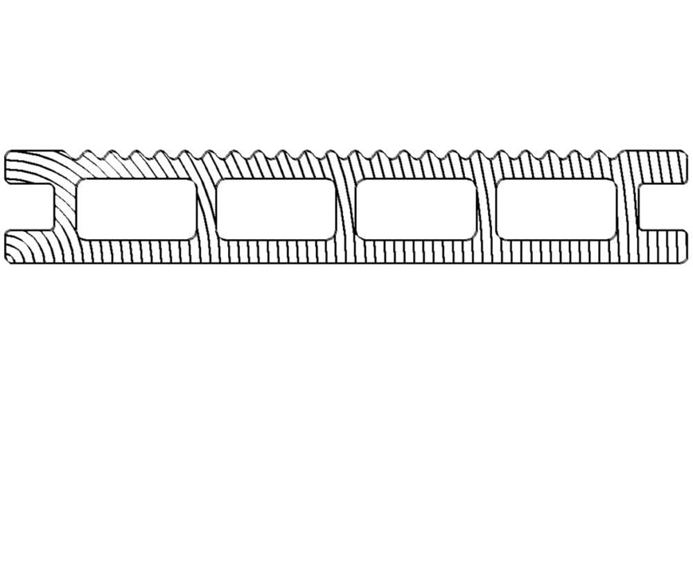 Террасная доска DeckLine Classic 3D-тиснение/вельвет (Сосна)