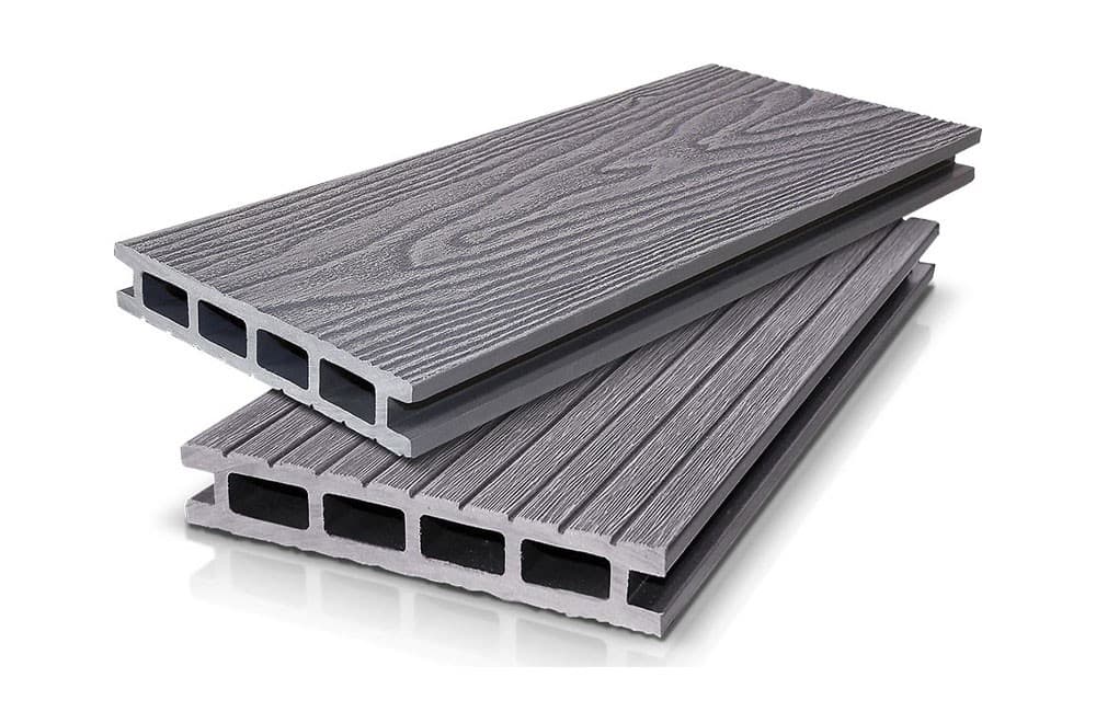 Террасная доска DeckLine Classic 3D-тиснение/широкий вельвет (Серебро)