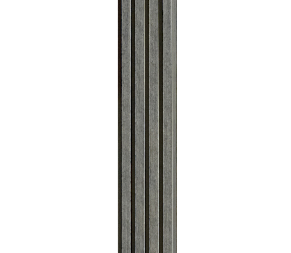 Фасадная (стеновая) реечная панель CM WALL, 219х26х3000 мм, STONE GRAY