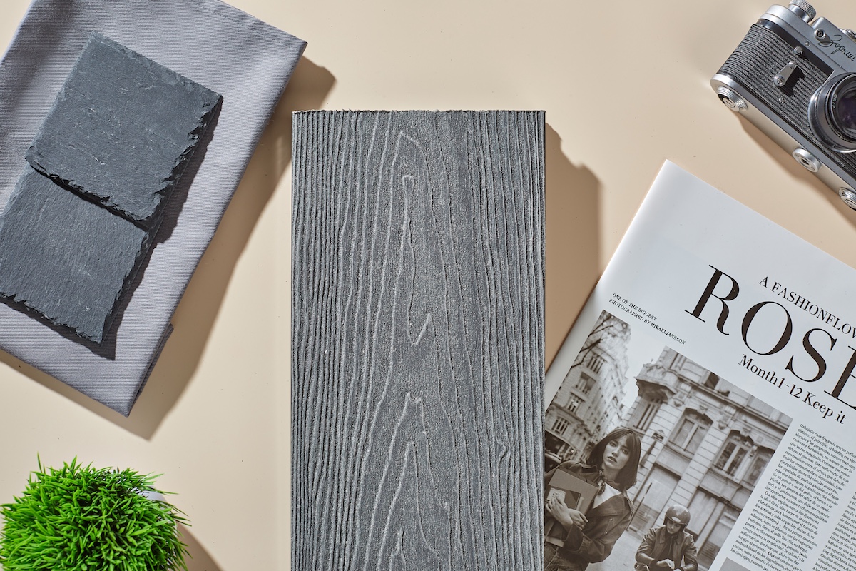 Террасная доска Dortmax Folk 3D Серый